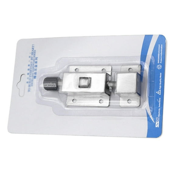 OUNONA Stainless Steel Door Latch Lock Set with Bar Design for Outdoor Use, and Secure