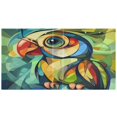 thumbnail image 2 of WOBOGO Abstract Mini Parrot File Folders Extra Large Capacity to Hold 200 Sheets of Documents Hard Shell Ring Binder for School Home Office, 2 of 10