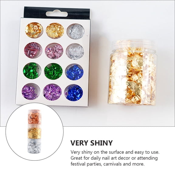 Glitter Nail Art Foils Assorted Colors for Stylish Nail Painting Decoration