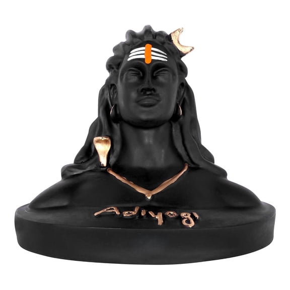 HOMIVA Adiyogi Lord Shiva Murti Decorative Figurine for Home, Office & Vehicle