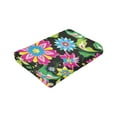 thumbnail image 6 of Kll Fleece Blanket Plush Throw Blanket Vector Mexican Otomi Style Bright,Soft Fuzzy Cozy Flannel Blanket For Couch Sofa Bed.(80"X60"), 6 of 9