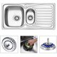 thumbnail image 5 of Piezas Colador de Fregadero de Acero Inoxidable, Colador de Fregadero de Cocina, Colador de Fregadero, Tapón de Colador de Fregadero de Acero Inoxidable Duradero para Cocina, Baño, 5 of 5