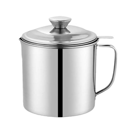 

KI Stainless Steel Oil Filter Pot Grease Separating Home Kitchen Strainer R9A3
