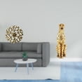 thumbnail image 2 of Escultura de pared de metal rústico y figura de dorada, estatua de animal, placa decorativa, centro de mesa para oficina, sala de estar, deco, 2 of 8