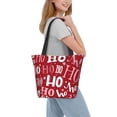 thumbnail image 7 of Bingfone Ho Pattern Funny Christmas Women Shoulder Tote Bags Casual Bag Ladies Shopping Handbag, 7 of 7