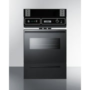 24 Wide Gas Wall Oven, Black