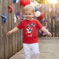 thumbnail image 2 of BemeyourBBs Kids Toddler Baby Boy Girl 4th of July T Shirts Outfit Patriot 250th Independent Day Shirts Clothes Duck Holding American Flag Print T Shirts Kids Summer Casual Pullover Tee Shirt Tops, 2 of 10