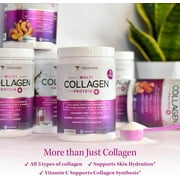 Vitauthority Multi Collagen Peptides Beauty Supplement, Hydrolyzed Protein Powder with Vitamin C & Hyaluronic Acid, Unflavored, 8.26 oz