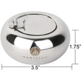 thumbnail image 3 of Mantello Cigars Stainless Steel Cigars Ashtray with Lid Smell Proof - Ashtray with Cover for Indoor or Outdoor Use, 3 of 4