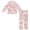 C7 Pink, variant on CONZONE Toddler Girls Pajama Set Long Sleeve Button Down Shirt and Pants Cartoon Pig Print Soft Sleepwear 2 Piece Pjs Set Size 3-4 Years