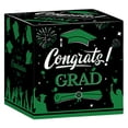 thumbnail image 3 of 2Pcs Graduation Card Box 2026 - Congrats Grad Card Boxes Holder, Green & Black Class of 2026 Gift Cards Box for Graduation Decorations 2026 Favors Party Decor Supplies Props, 9*9*9inches, 3 of 10