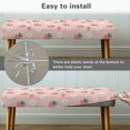 thumbnail image 5 of Whosucclay Strawberry Cherry Blossoms Print Stretch Dining Bench Cover, Wear Resistant Bench Slipcover Washable Bench Seat Protector Rectangle Bench Cover for Dining Room, Living Room, Bedroom, 5 of 7