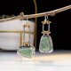thumbnail image 1 of Gorgeous Women's Gemstone Turquoise & Zircon Inlaid Stud Earrings - A Stylish Accessory!, 1 of 5