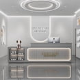 thumbnail image 4 of Modern Podium Reception Desks Office Luxury Commercial Display Shelf Front Conference Reception Desks White Comptoir Furniture My Lux Decor Round, 4 of 7