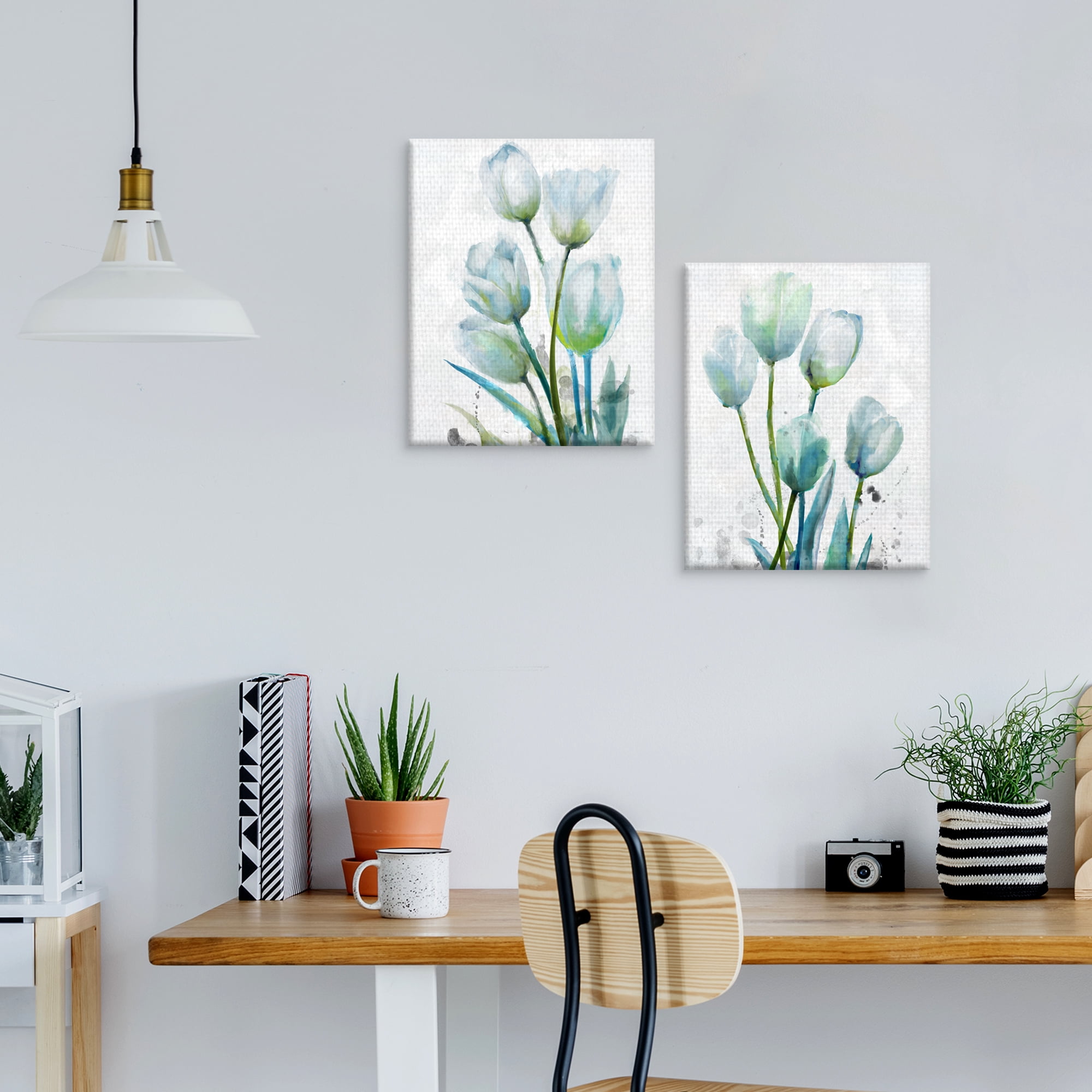 Tulip Gethering I-II by Studio Arts Wrapped Canvas Art Print Set of 2