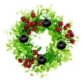thumbnail image 2 of ufehgfjh up to 65% Off Candlestick Christmas Wreath Holiday Party Advent Christmas Candlestick Wreath Cane Christmas Decorations, 2 of 5
