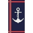 thumbnail image 2 of Island Gear Cotton Velur Beach Towels Bath Pool Towel 30x60, Anchor, Size: One Size, 2 of 2