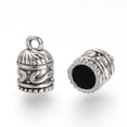 thumbnail image 1 of Tibetan Style Alloy Cord Ends End Caps Cadmium Free & Lead Free Column Antique Silver 12.5x8mm Hole: 2mm Inner Diameter: 6mm about 685pcs/1000g, 1 of 1