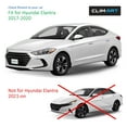 thumbnail image 5 of CLIM ART in-Channel Incredibly Durable Rain Guards for Hyundai Elantra 2017-2020 Sedan, Original Window Deflectors, Vent Window Visors, Vent Deflector, 4 pcs. - 617040, 5 of 7
