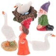 thumbnail image 3 of Miangastore Statues de Jardin en Résine Gnome Blanc 1Ensemble, 3 of 9