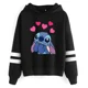thumbnail image 3 of Sudadera con capucha de dibujos animados de Disney para mujer, sudadera divertida Y2k de Lilo Stitch, Sudadera con capucha de Manga de Anime, ropa femenina, 3 of 5