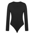 thumbnail image 4 of Herrnalise One Piece Body Shaper for Women Firm Tummy Compression Bodysuit Shaping with Butt Lifter Long Sleeved Erogenous Basics Versatile Solid Trendy Tight Fitting Cutout Jumpsuit Black, 4 of 6