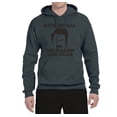thumbnail image 2 of Parks and Recreations Give Me All The Bacon and Eggs Pop Unisex Graphic Hoodie Sweatshirt, Charcoal, Small, 2 of 3