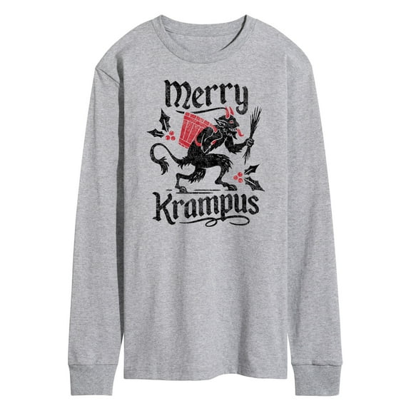 Instant Message - Merry Krampus Holiday Christmas - Men's Long Sleeve T-Shirt