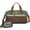 Green and Brown, variant on Women Men Gym Bag,Green and Brown Football Stitch Pattern Small Duffle Bag Spend the Night Bags for Women with Shoes Compartment Washbag,Detachable Shoulder Strap,19.7x8.3x11 Inches