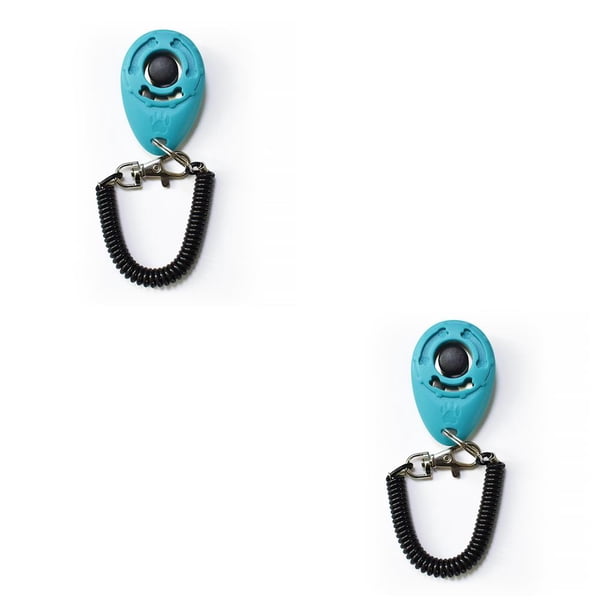 Greeniant de entrenamiento portátil para mascotas, ayuda para el comportamiento de los animales, entrenador de botón de dieta, suministros Cielo azul 2piezas Greeniant CBP203615