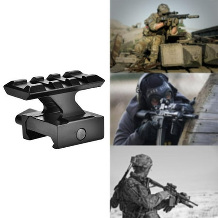 Riser Scope Mount - High Riser Rails Mount Scope Mount Fits 20mm Picatinny Rail Base Adapter Black,Riser Mount, Riser Rail Mount