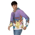 thumbnail image 4 of Lsque Sanrio for Mens Full-zip Hoodie, Zip-up Pullover Hooded Sweatshirt, Kangaroo Pocket Hoodie Ideal for Daily Wear, Travel, and Home-Large, 4 of 8