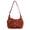 Orange, variant on Women's Minimalist Solid Color Drawstring Shoulder Bag Lightweight Nylon Japanese-style Crossbody Messenger Purse For Daily Commute Travel