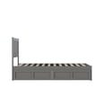 thumbnail image 2 of AFI Tahoe Lit Plateforme Simple en Bois Massif avec 2 Tiroirs, Gris, 2 of 10