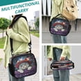 thumbnail image 6 of Wobogo Cute Cat Wearing Wreath Lunch Bag Insulated Portable Cooler Tote Bag for for Adults Kids Work Office School Picnic Beach, 6 of 7