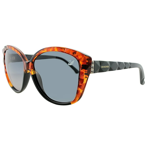 Swarovski SK0058 Plastic Womens Cat-Eye Sunglasses Blonde Havana 60mm Adult