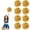 Gold, variant on EONQY Cheerleading Pom Poms, 8 Pack Cheerleader Pom poms with Baton Handle, Cheering Squad Pompoms for School Dance Sports Team Spirit (Black)