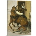 thumbnail image 1 of ARTCANVAS But Sir Henry Caught Greaser Around Waist Swung Canvas Art Print by Newell Convers Wyeth - Size: 12" x 8" (0.75" Deep), 1 of 9