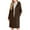Coffee, variant on Peacoats for Women Elegant Single Mid Length Wool Blend Hooded Trench Coat Color: Pink Size: S