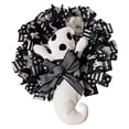 thumbnail image 2 of Bobomoti Halloween Wreath Decoration Halloween Ghost Wreath for Front Door Artificial Wall Wreath for Indoor Outdoor Halloween Home Decor, 2 of 8