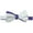 Purple / Silver, variant on Edward Armah Men's Navy / Silver Silk Ribbed Hook Bow Tie - One Size