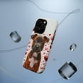 thumbnail image 5 of DistinctInk MagSafe Tough Case for Apple iPhone 14 Pro Max (6.7" Screen) - Valentine's Day Staffordshire Bull Terrier Puppy - Lightweight Grip, 5 of 6