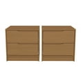 thumbnail image 2 of Kappesberg Brooklyn Set of 2 Modern Nightstands with Drawers – Golden Oak, Ideal for Adults & Teens, 2 of 7