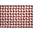 thumbnail image 2 of Addison Rugs Mayfield Washable Transitional Houndstooth Red Rectangle Rug, 1'8" x 2'6", 2 of 5
