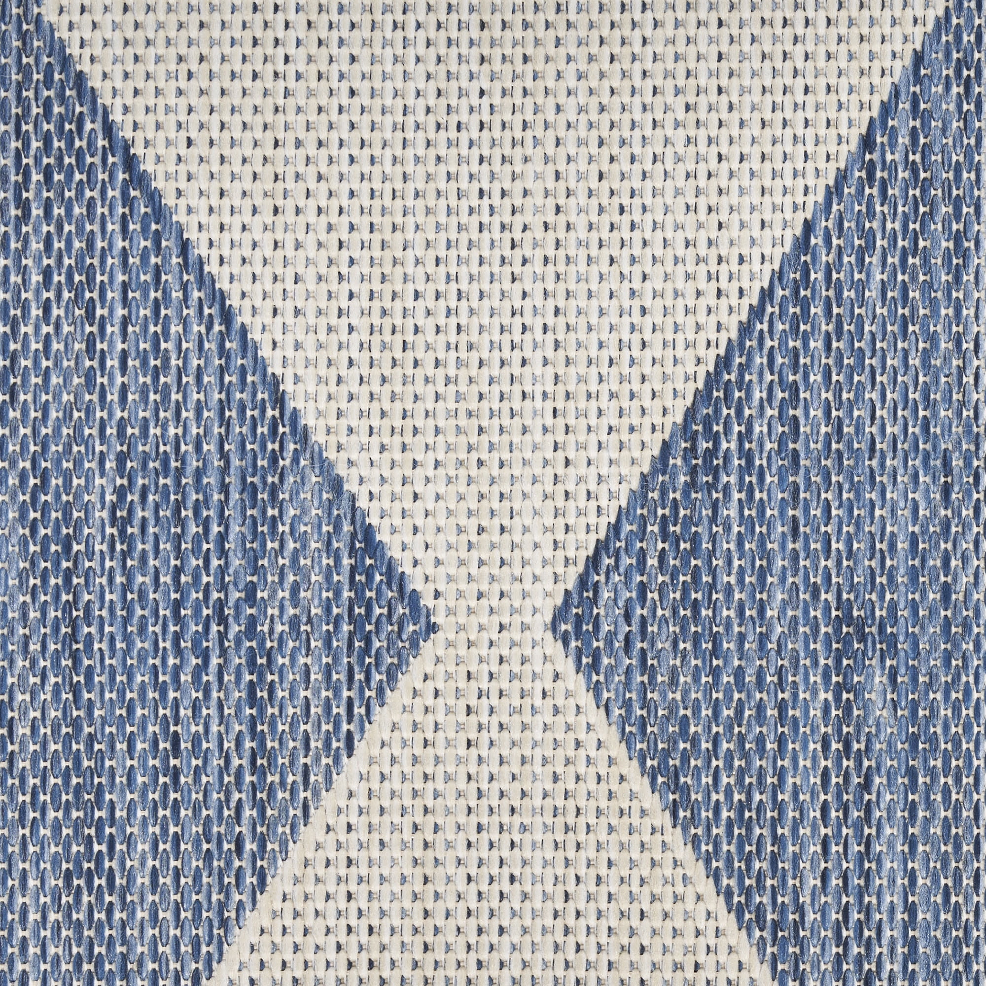 Nourison Positano 8' x Round Navy Blue Modern Rug