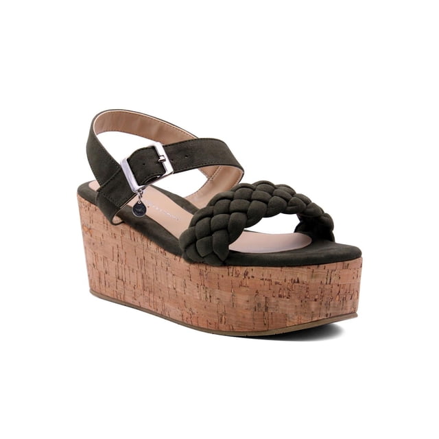Sandalia Cuña Calzado Dama 740 74001987 verde 22 LOB Footwear 74001987
