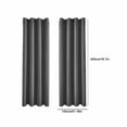 thumbnail image 3 of Elegant Insulated Curtains Panel Pair 39x78 Inches Black Polyester Noise Reduction Temperature Control Machine Washable, 3 of 6