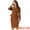 Brown, variant on Women's Collarless Peplum Blazer Sheath Skirts 2 Pcs Suit Set L Black