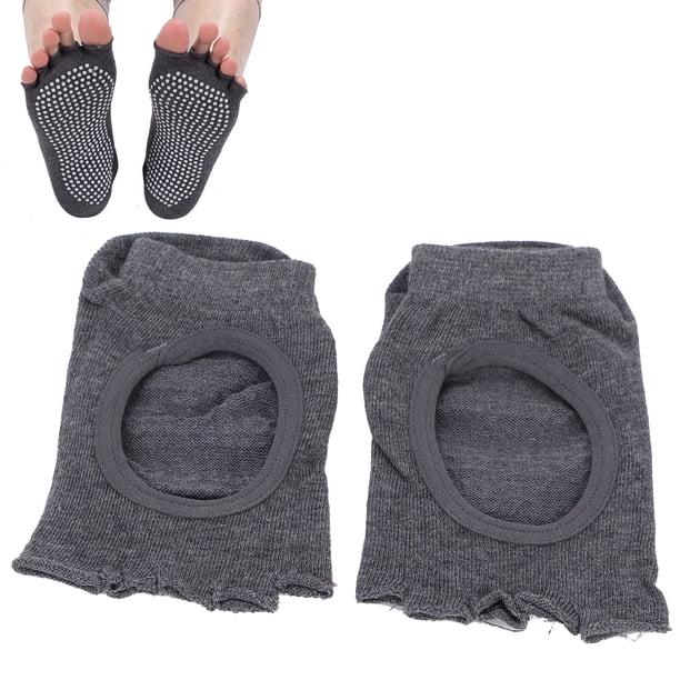 Calcetines Antideslizantes Sin Dedos, Calcetines De Yoga Sin Dedos De Algodón Para Danza
