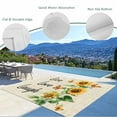 thumbnail image 4 of Fsddascl Sunflower Outdoor Rug for Patio/Deck/Porch, Non-Slip Large Area Rug 5 x 8 Ft, Watercolor Summer Botanical Butterfly Indoor Outdoor Rugs Washable Area Rugs, Reversible Camping Rug Carpet, 4 of 5